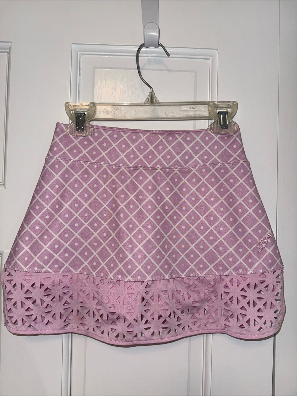 Sweet Pink and white Turtle & Tees golf or tennis skirt. Girls Small.